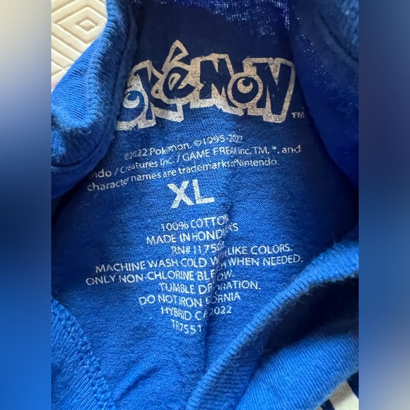 Boys Youth Pokemon Cotton Tee Blue - Picture 3 of 3